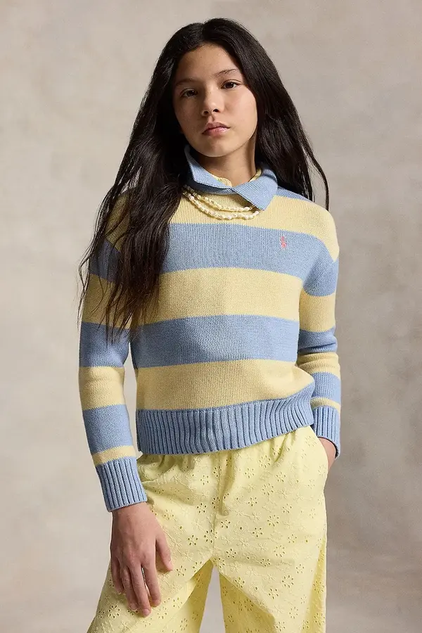 Polo Ralph Lauren Dječji pamučni pulover Polo Ralph Lauren