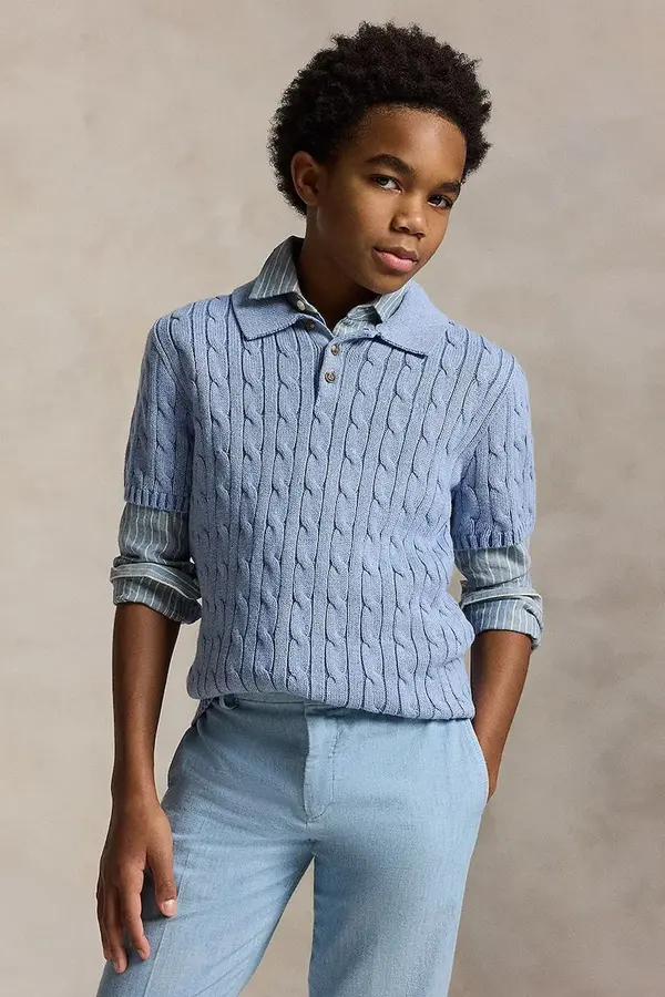 Polo Ralph Lauren Dječji pamučni pulover Polo Ralph Lauren