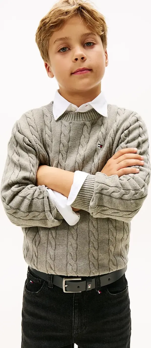 Tommy Hilfiger Dječji pamučni pulover Tommy Hilfiger