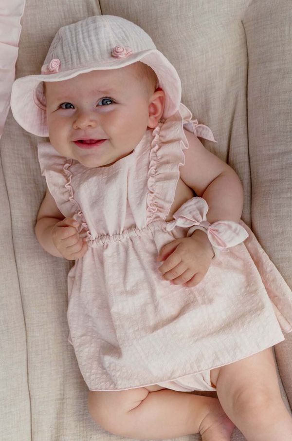 Jamiks Dječji pamučni šešir Jamiks GERALDINE boja: narančasta, pamučni