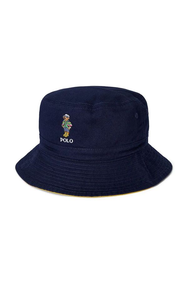 Polo Ralph Lauren Dječji pamučni šešir Polo Ralph Lauren boja: tamno plava, pamučni, 323958984001