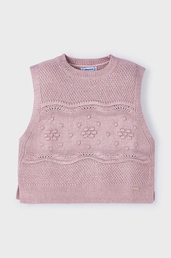 Mayoral Dječji prsluk Mayoral boja: ružičasta, lagani, 4364