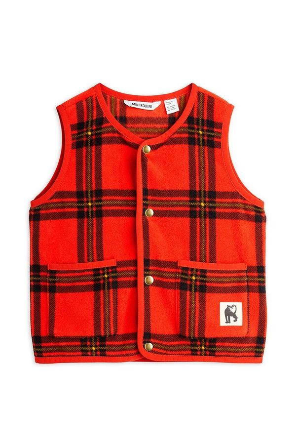 Mini Rodini Dječji prsluk Mini Rodini boja: crvena, 2471013642