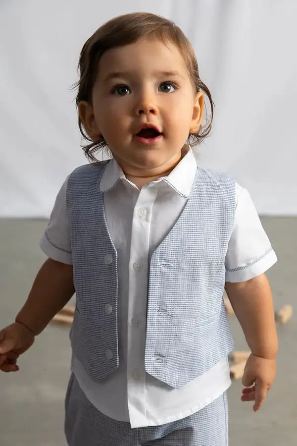 Mayoral Dječji prsluk od mješavine lana Mayoral