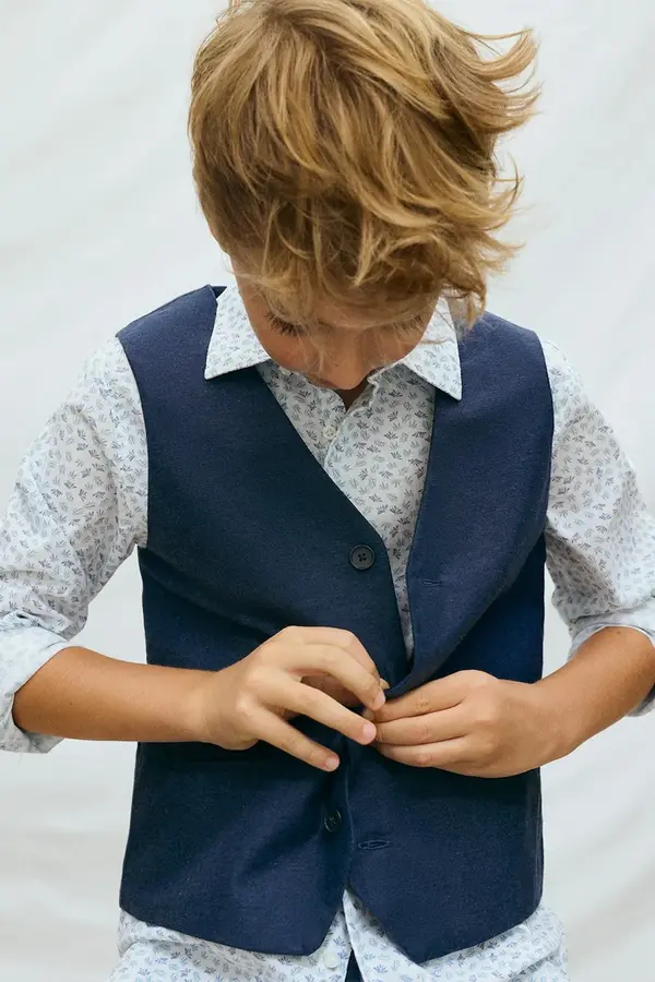 Mayoral Dječji prsluk od mješavine lana Mayoral