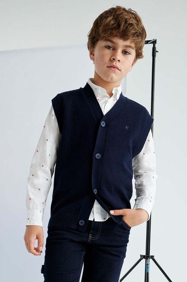 Mayoral Dječji prsluk s dodatkom vune Mayoral boja: tamno plava, lagani, 7395