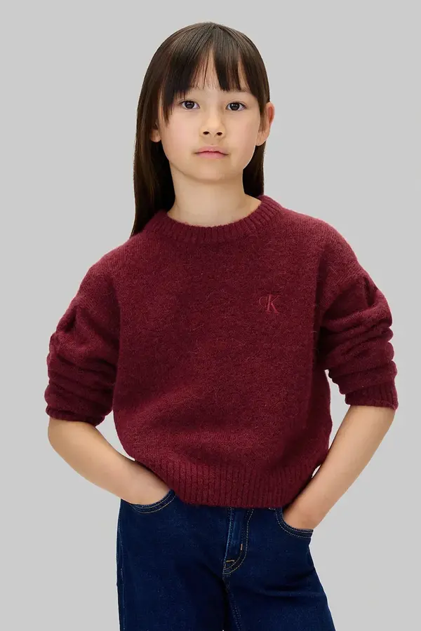 Calvin Klein Jeans Dječji pulover s dodatkom vune Calvin Klein Jeans