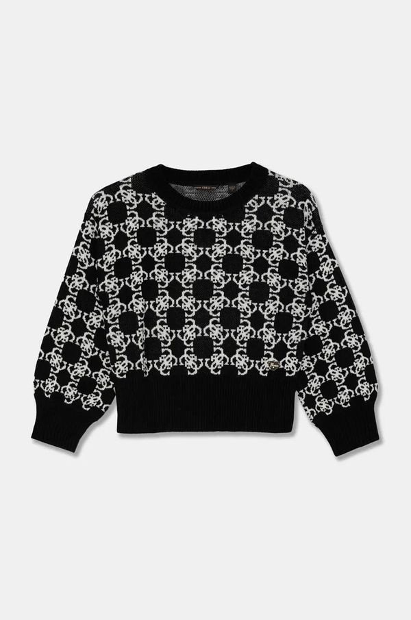Guess Dječji pulover s postotkom vune Guess boja: crna, J4BR04 Z3K10