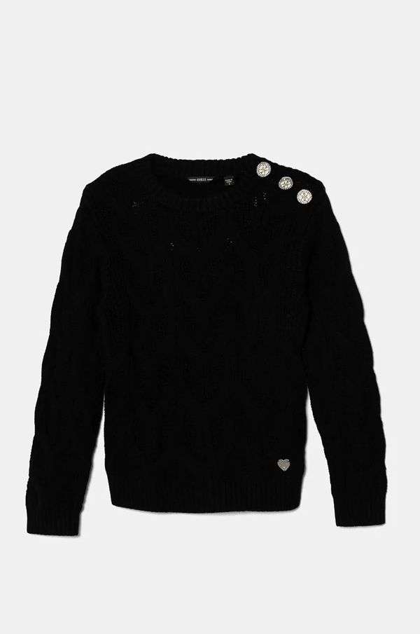 Guess Dječji pulover s postotkom vune Guess boja: crna, J4BR09 Z37L1