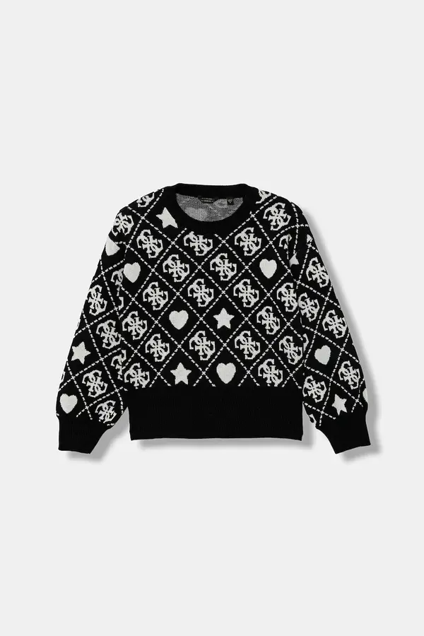 Guess Dječji pulover s postotkom vune Guess