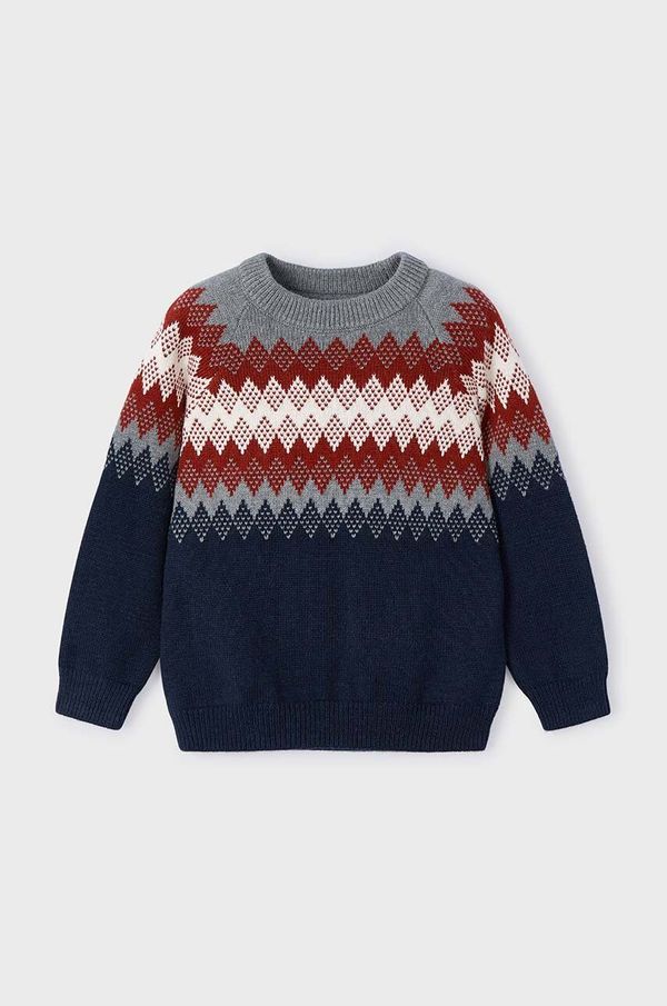 Mayoral Dječji pulover s postotkom vune Mayoral boja: tamno plava, 4340