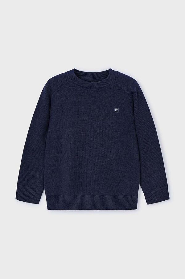 Mayoral Dječji pulover s postotkom vune Mayoral boja: tamno plava, lagani, 311