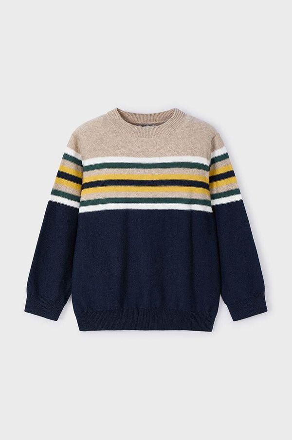 Mayoral Dječji pulover s postotkom vune Mayoral boja: tamno plava, lagani, 4351