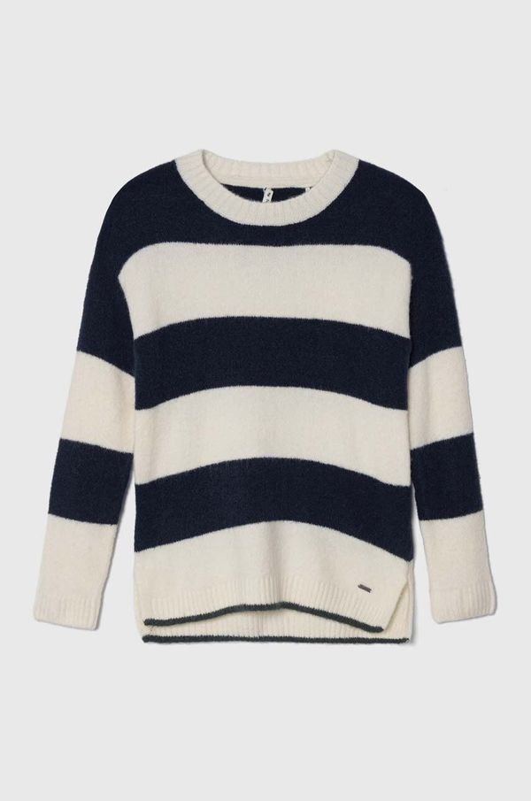 Pepe Jeans Dječji pulover s postotkom vune Pepe Jeans boja: tamno plava, topli