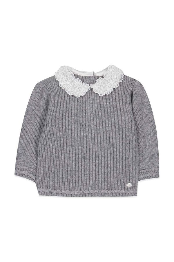 TARTINE ET CHOCOLAT Dječji pulover s postotkom vune Tartine et Chocolat boja: siva, TZ18151