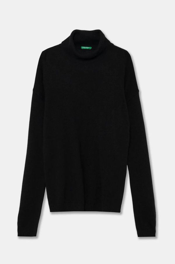 United Colors of Benetton Dječji pulover s postotkom vune United Colors of Benetton boja: crna, 1032C200D