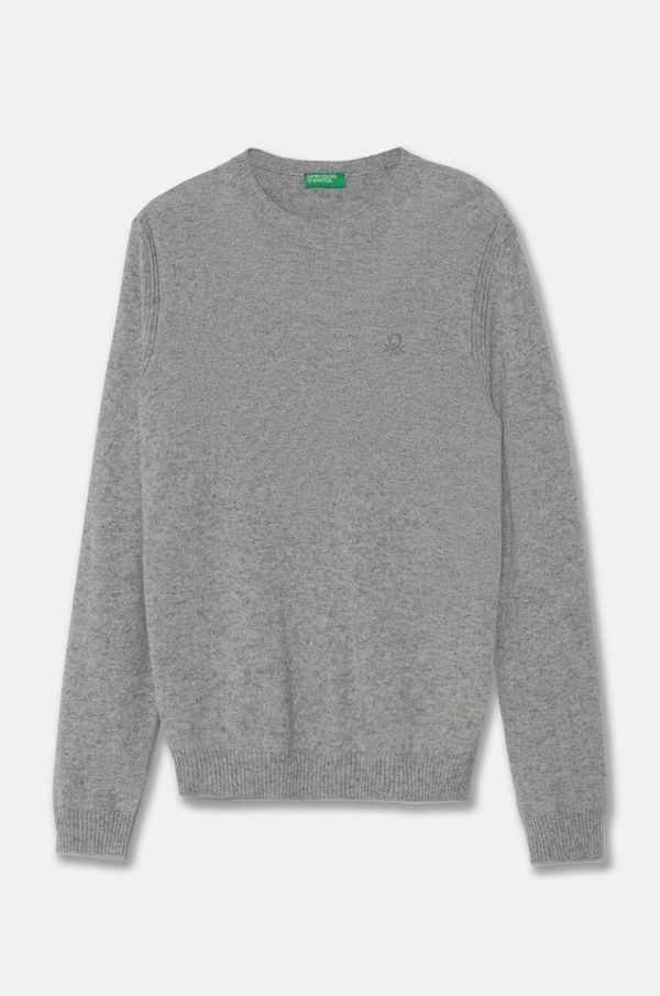 United Colors of Benetton Dječji pulover s postotkom vune United Colors of Benetton boja: siva, lagani, 1032C106W