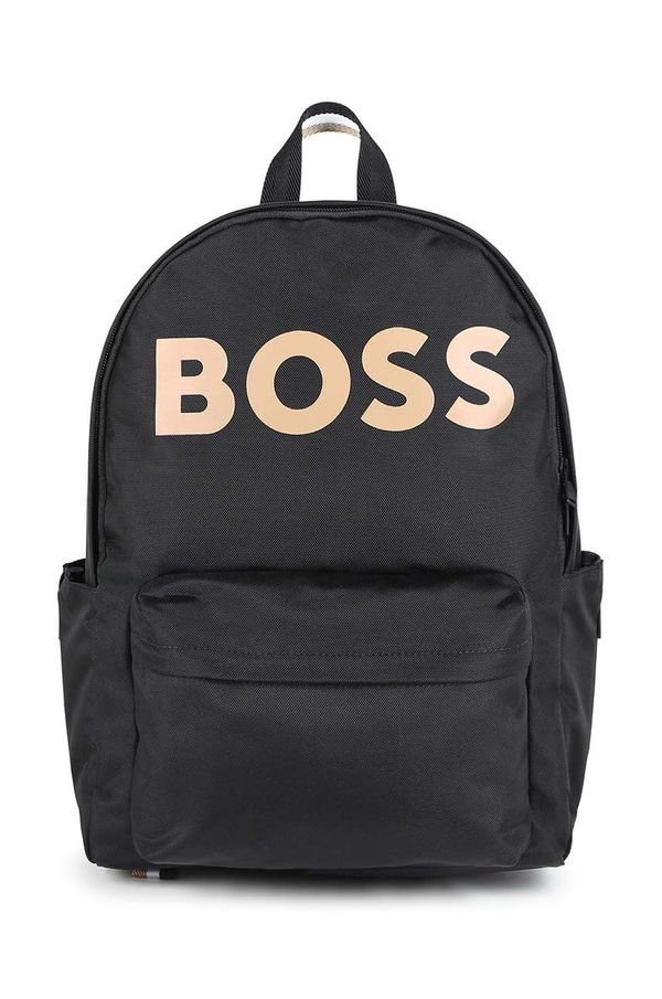 Boss Dječji ruksak BOSS boja: crna, veliki, s tiskom, J51587
