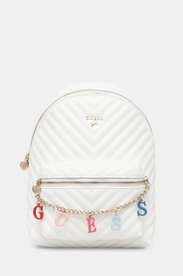 Guess Dječji ruksak Guess boja: bež, mali, bez uzorka, J4RZ17 WFZL0