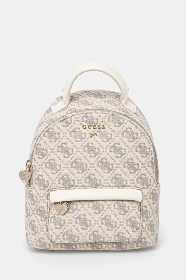 Guess Dječji ruksak Guess boja: bež, mali, s uzorkom, J5RZ02 WFV20
