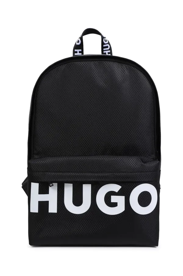 HUGO Dječji ruksak HUGO boja: crna, veliki, s tiskom, G00424