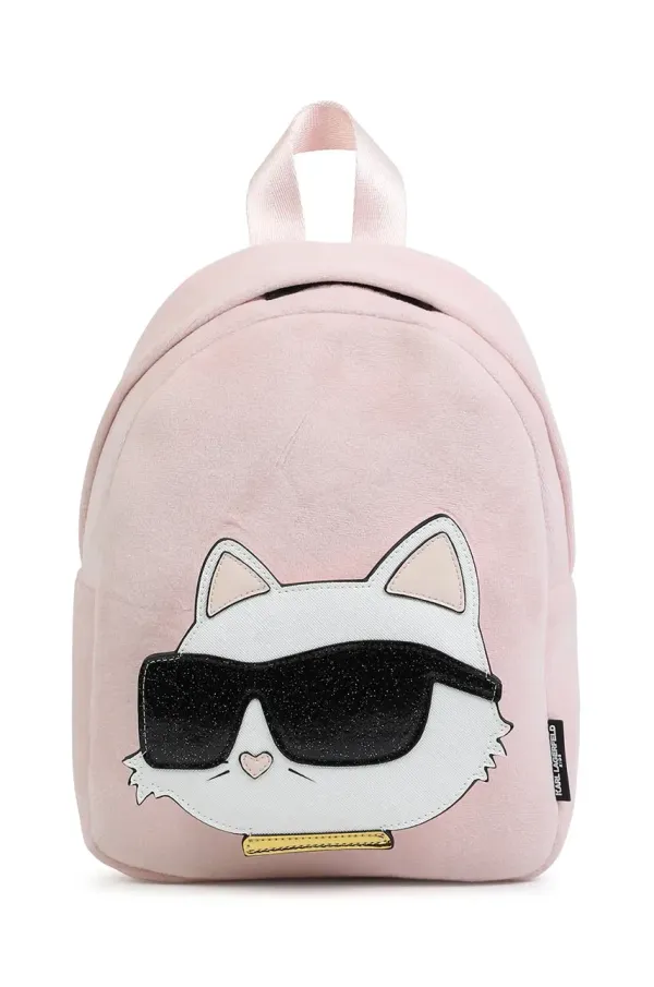 Karl Lagerfeld Dječji ruksak Karl Lagerfeld boja: ružičasta, mali, s tiskom, Z30567