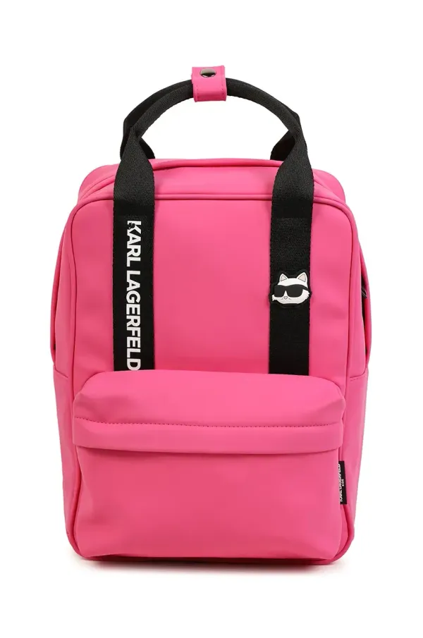 Karl Lagerfeld Dječji ruksak Karl Lagerfeld boja: ružičasta, veliki, s aplikacijom, Z30555