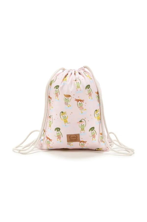 La Millou Dječji ruksak La Millou FROGS boja: ružičasta, s uzorkom