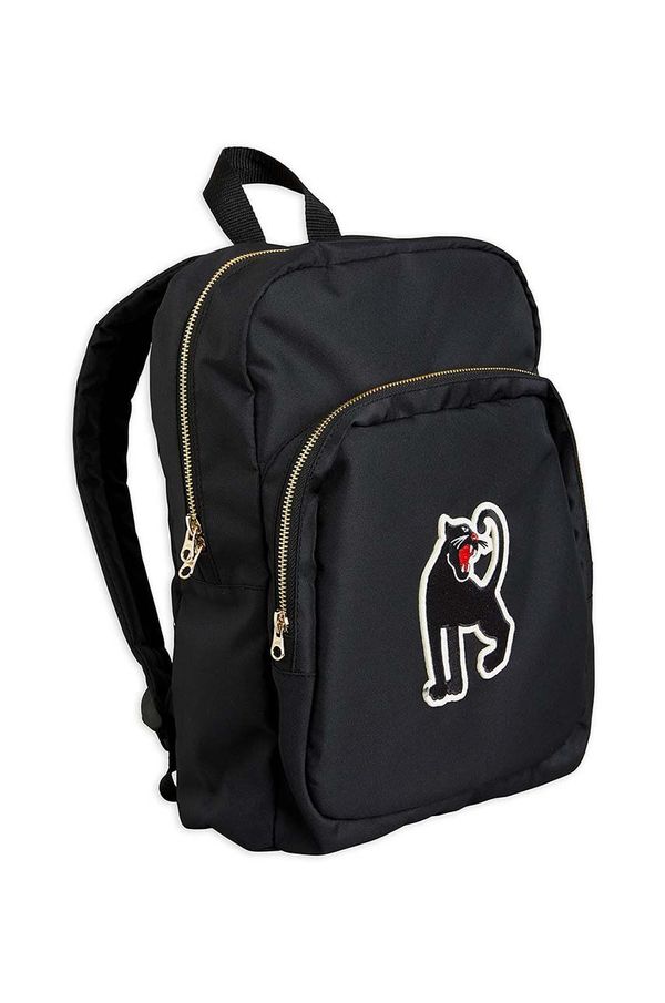 Mini Rodini Dječji ruksak Mini Rodini boja: crna, veliki, s aplikacijom