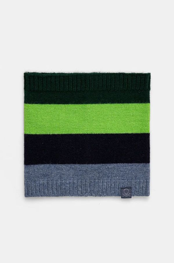 United Colors of Benetton Dječji šal s mješavinom vune United Colors of Benetton boja: ljubičasta, s uzorkom, 1D9SHU00A