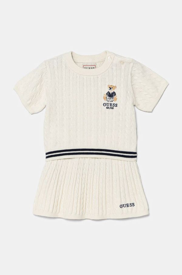 Guess Dječji set od mješavine vune Guess boja: bež, A5RG13 Z37L1