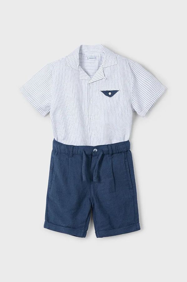 Mayoral Dječji set s primjesom lana Mayoral boja: tamno plava, 3231