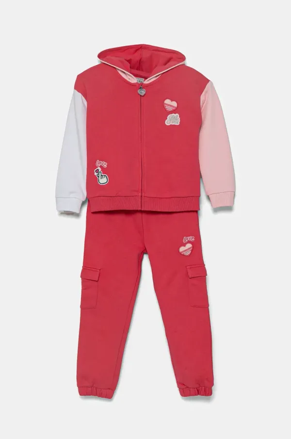 Guess Dječji set trenerke Guess boja: ružičasta, K5RG00 KAD74