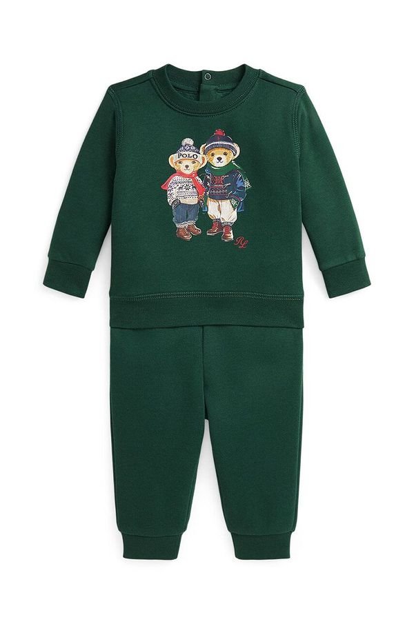 Polo Ralph Lauren Dječji set trenerke Polo Ralph Lauren boja: zelena, 320957717001
