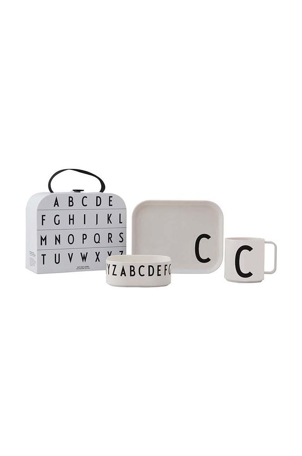 Design Letters Dječji set za doručak Design Letters Classics in a suitcase 4-pack