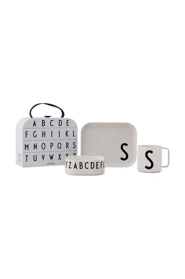 Design Letters Dječji set za doručak Design Letters Classics in a suitcase S 4-pack