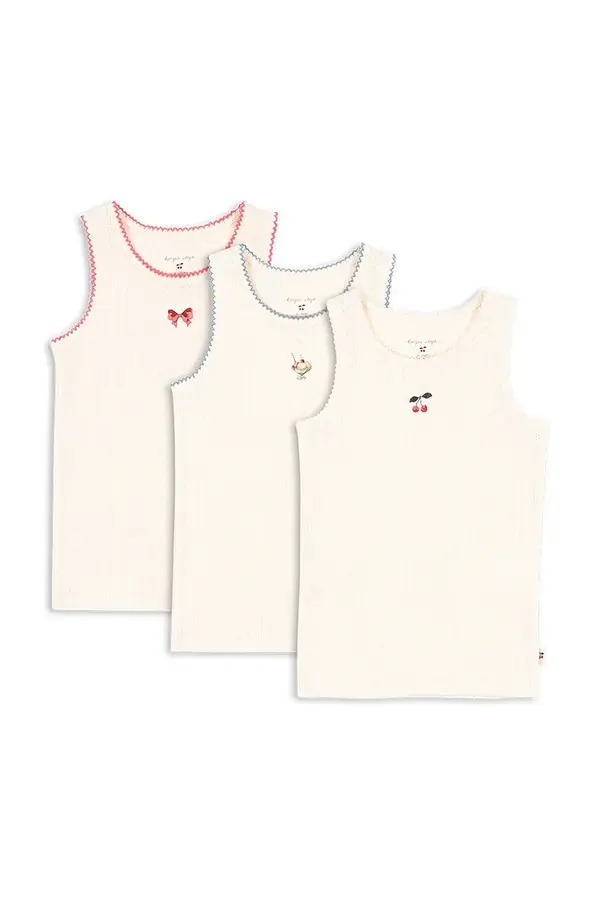Konges Sløjd Dječji top Konges Sløjd MINNA 3 PACK TANK TOPS GOTS 3-pack