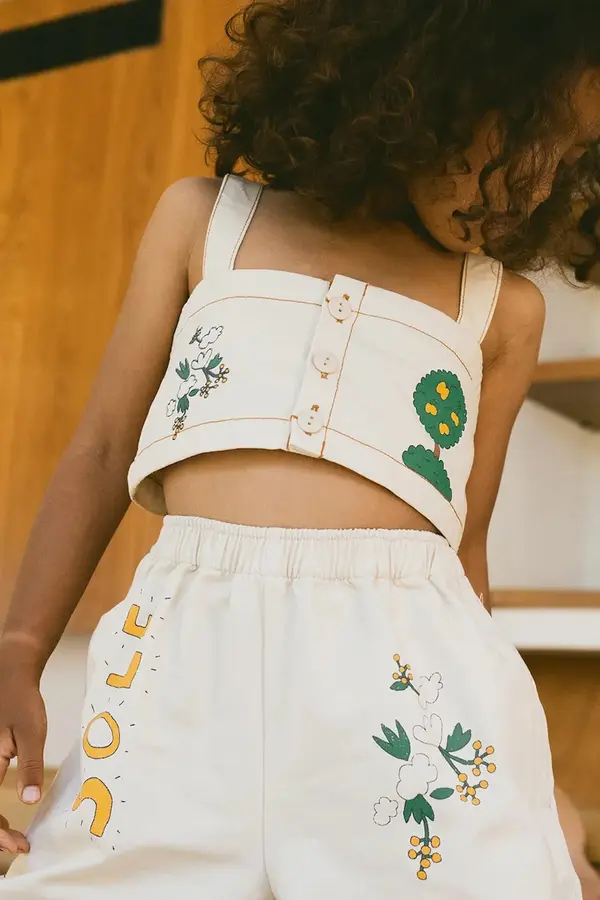 Tinycottons Dječji top Tinycottons ARTSY TREE CROP TOP