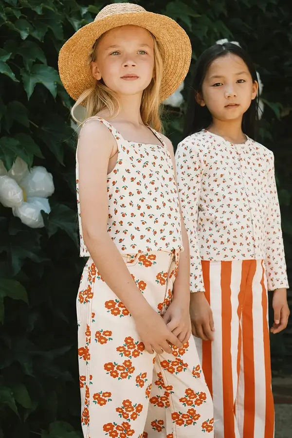 Tinycottons Dječji top Tinycottons TINY ROSES RIB TOP