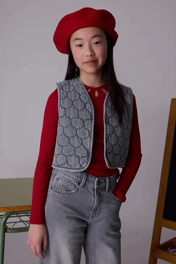 Mayoral Dječji traper prsluk Mayoral