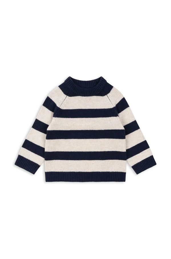 Konges Sløjd Dječji vuneni pulover Konges Sløjd VITU KNIT BLOUSE boja: tamno plava, KS101728