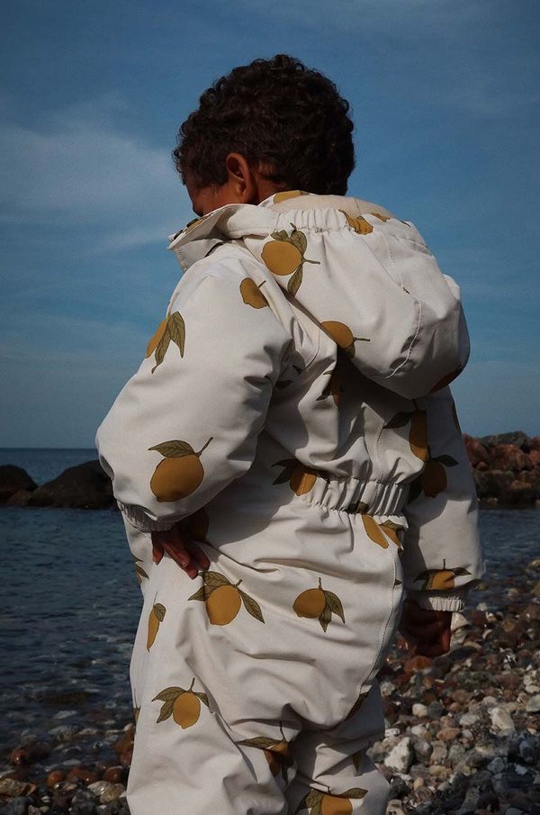 Konges Sløjd Dječji zimski kombinezon Konges Sløjd NOHR SNOWSUIT PRINT boja: bež, KS101277