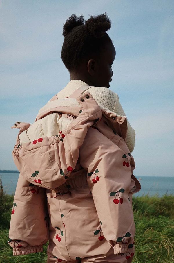 Konges Sløjd Dječji zimski kombinezon Konges Sløjd NOHR SNOWSUIT PRINT boja: narančasta, KS101277