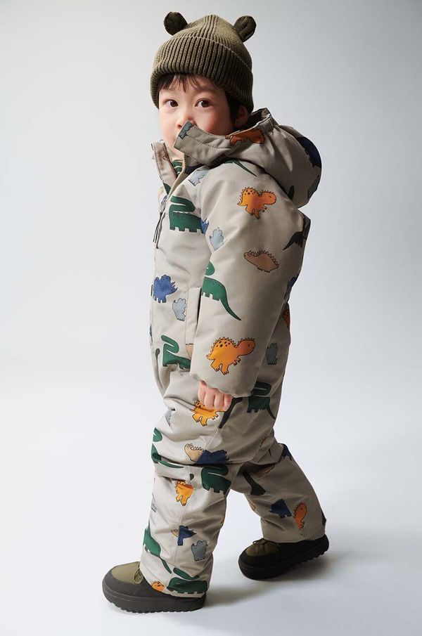 Liewood Dječji zimski kombinezon Liewood Isa Snowsuit boja: siva, LW19437