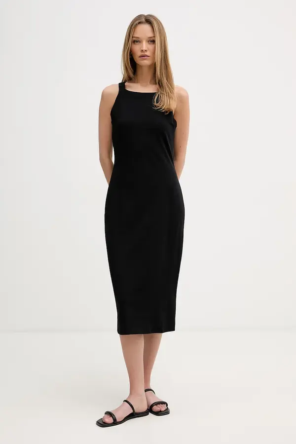 DKNY DKNY haljina od pamuka s elastanom