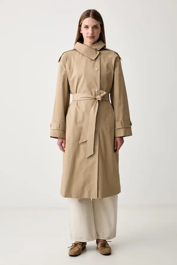DKNY DKNY kaput za žene s pamukom