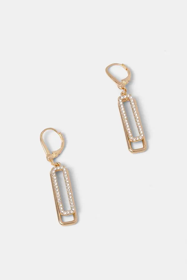 DKNY DKNY metalne naušnice za žene s cirkonom