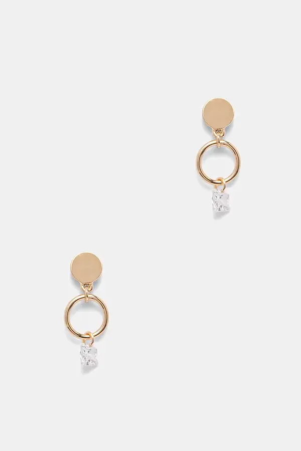DKNY DKNY naušnice za žene metalne s cirkonom