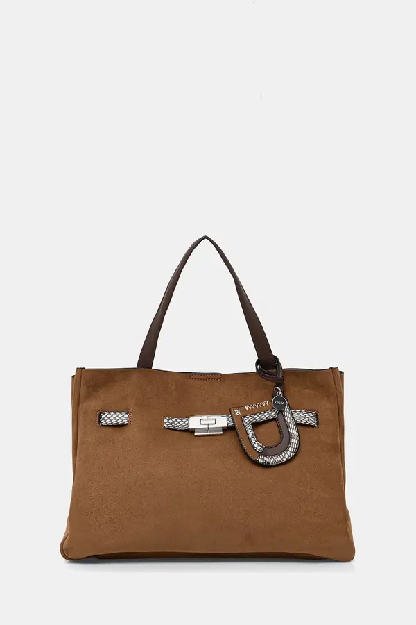 DKNY DKNY shopper torba za žene od imitacije brušene kože BRYAR