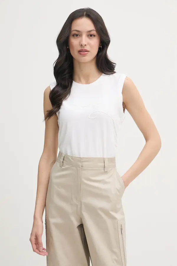 DKNY DKNY top za žene s pamukom